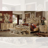 HD-7266 - 5 Piece California King Bedroom Set - Pickle Frost With Silver Highlight