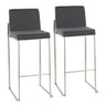 Fuji - High Back Upholstered Barstool Set