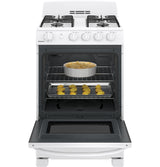 Hotpoint(R) 24" Front-Control Free-Standing Gas Range with Large Window - (RGAS300DMWW)