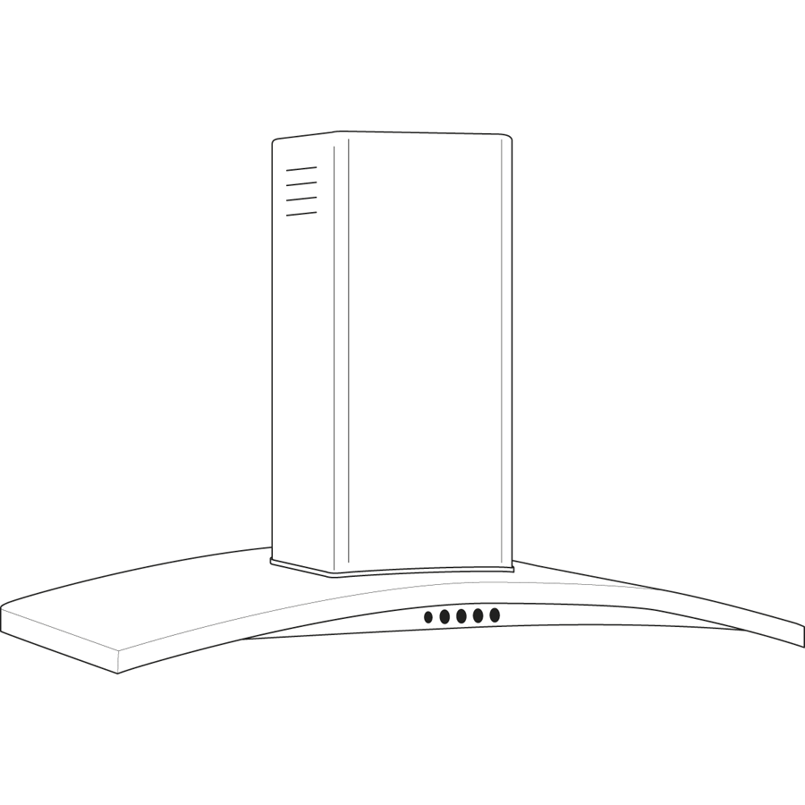 GE Profile(TM) 30" Wall-Mount Chimney Hood - (PV970NSS)