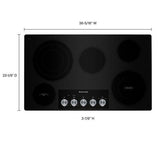 36" Electric Cooktop With 5 Elements And Knob Controls