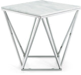 Skylar - End Table - Pearl Silver