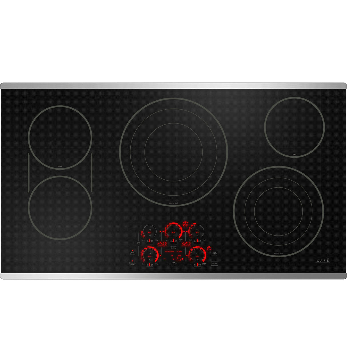 Caf(eback)(TM) 36" Touch-Control Electric Cooktop - (CEP90362TSS)