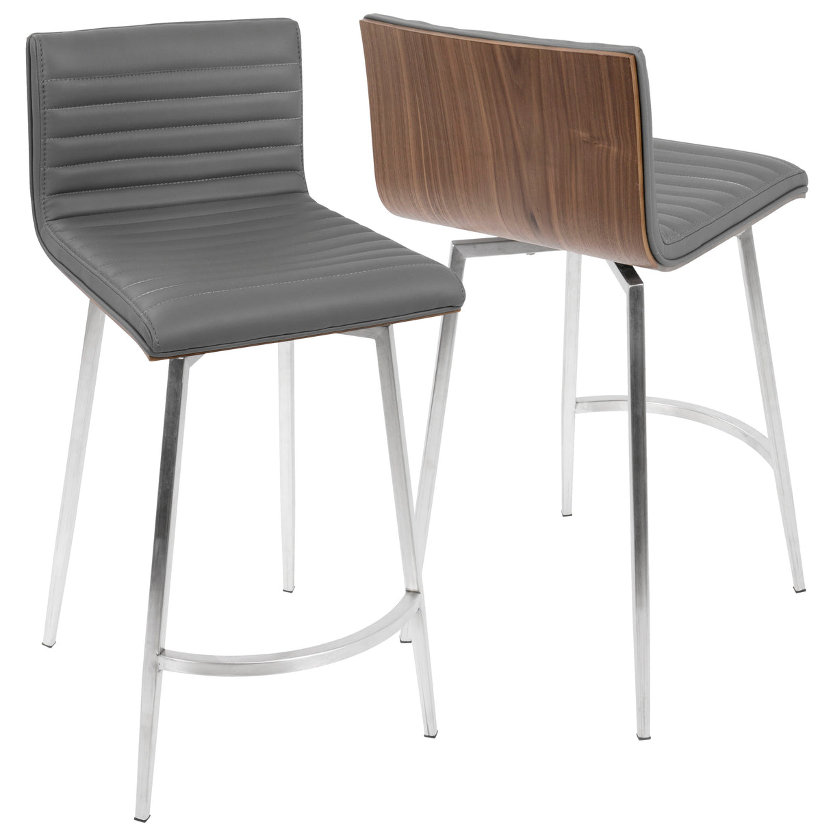 Mason - Contemporary Swivel Counter Stool (Set of 2)