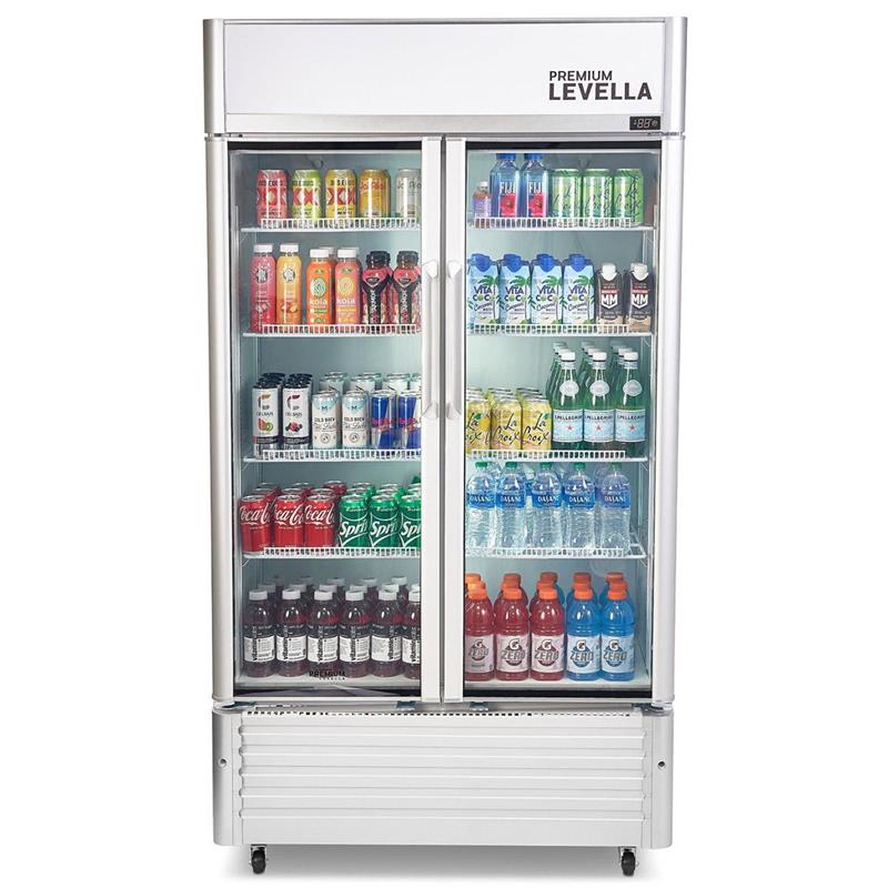 16 cu ft Double Door Display Refrigertor in Silver - (PRN165DX)