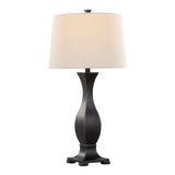 Riley - Contemporary Table Lamp (Set of 2) - Oil Rubbed Bronze / Oat