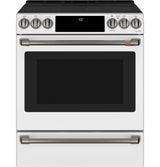 Caf(eback)(TM) 30" Smart Slide-In, Front-Control, Radiant and Convection Range - (CES700P4MW2)