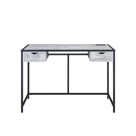 Wearn - Writing Desk - Weathered Gray & Black Finish