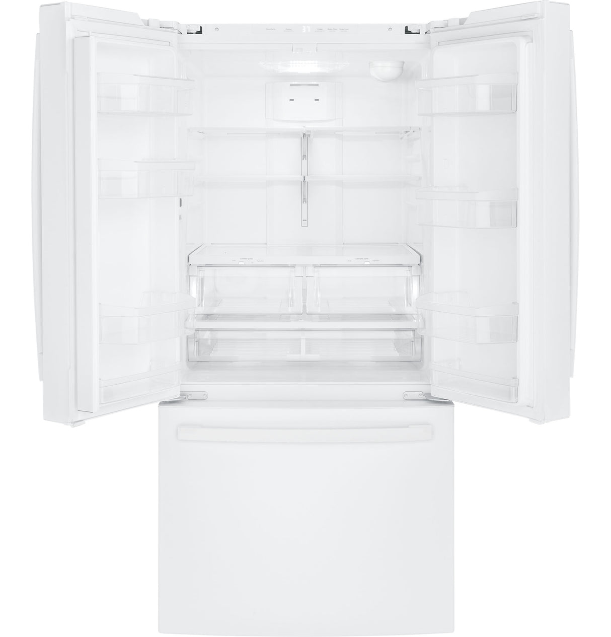 GE(R) ENERGY STAR(R) 24.7 Cu. Ft. French-Door Refrigerator - (GNE25JGKWW)