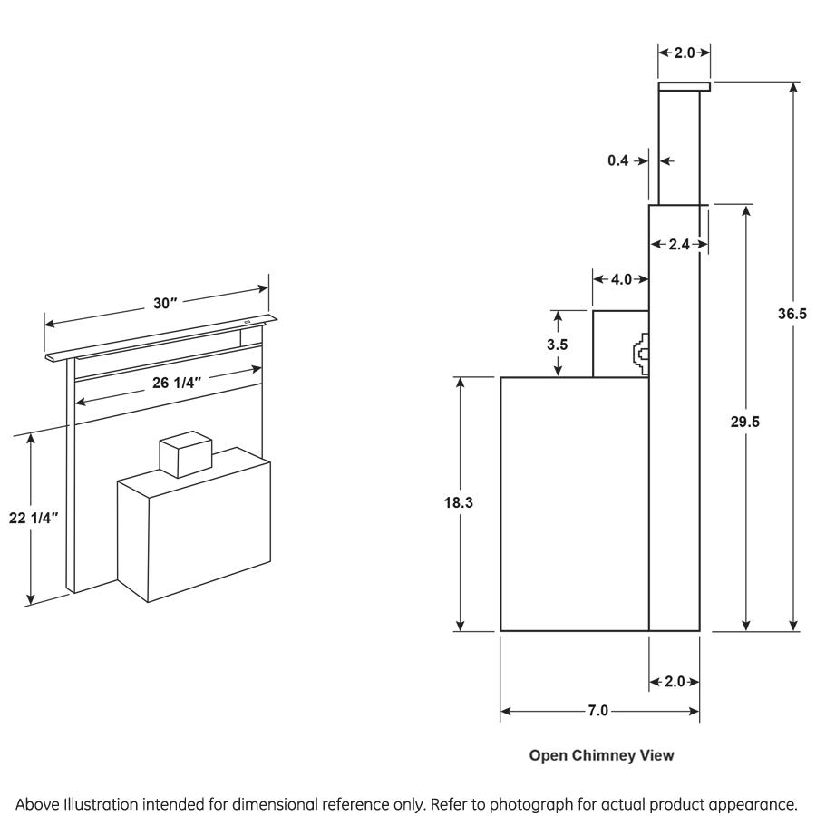 Universal 30" Telescopic Downdraft System - (UVD6301SPSS)