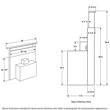 Universal 30" Telescopic Downdraft System - (UVD6301DPBB)