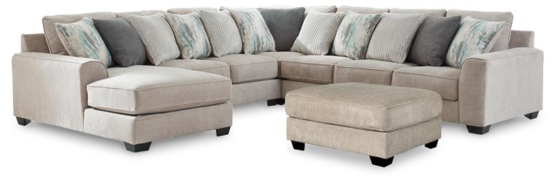 5-piece Sectional With Ottoman - (PKG001226)