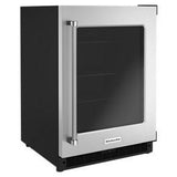 24" Undercounter Refrigerator With Glass Door