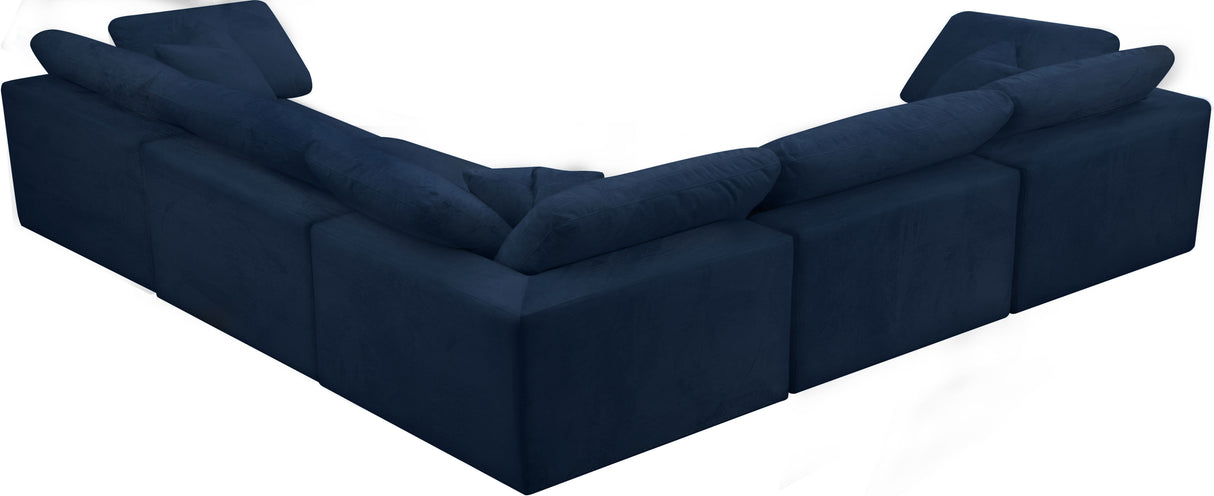 Cozy - Modular Sectional Cloud 5 Piece - Navy