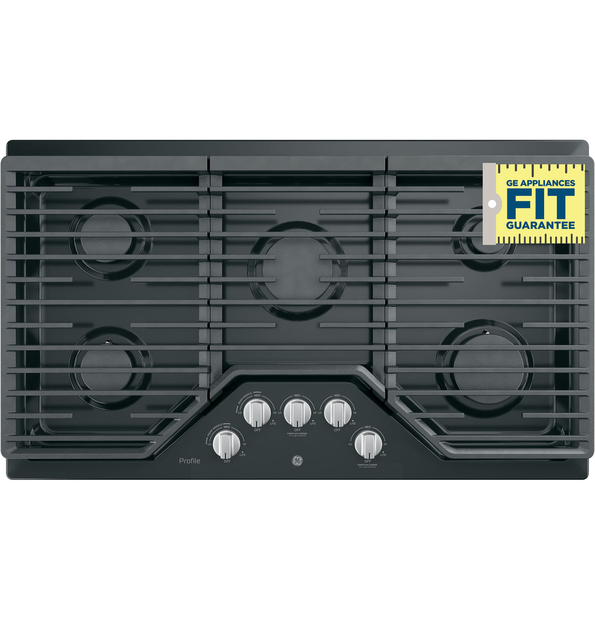 GE Profile(TM) 36" Built-In Gas Cooktop with Optional Extra-Large Cast Iron Griddle - (PGP7036DLBB)