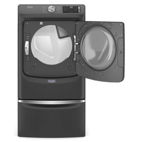 Front Load Electric Dryer With Extra Power And Quick Dry Cycle - Volcano Black