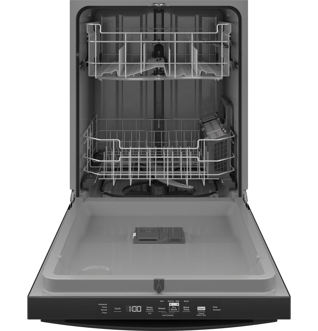 GE(R) ENERGY STAR(R) Top Control with Plastic Interior Dishwasher with Sanitize Cycle & Dry Boost - (GDT550PGRBB)