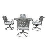 Outdoor Aluminum Dining Set With Cushion