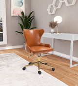 Hendrix - Office Chair with Gold Legs