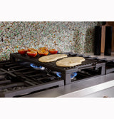 Caf(eback)(TM) 48" Commercial-Style Gas Rangetop with 6 Burners and Integrated Griddle (Natural Gas) - (CGU486P2TS1)