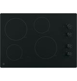 GE(R) 30" Built-In Knob Control Electric Cooktop - (JP3030DJBB)