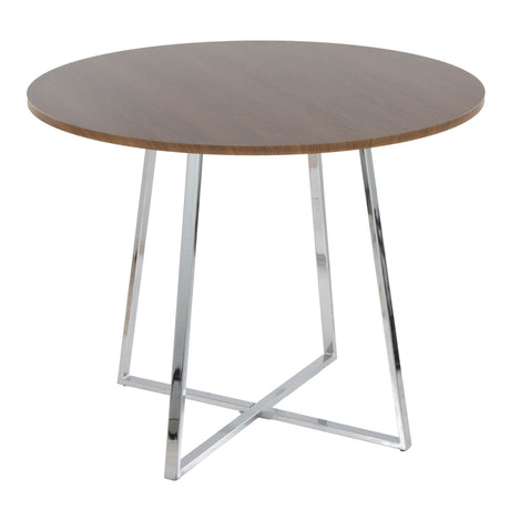 Cosmo - Canary Dining Table - Chrome Metal Base