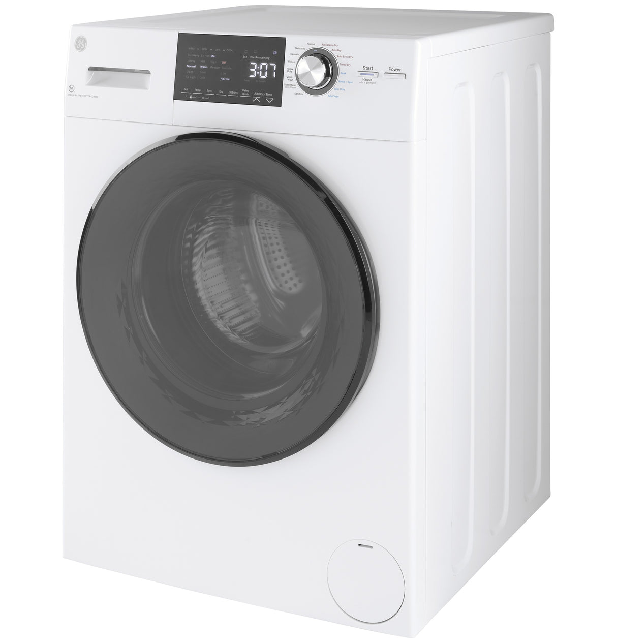 GE(R) 24" 2.4 cu. ft.Capacity Front Load Washer/Condenser Dryer Combo - (GFQ14ESSNWW)