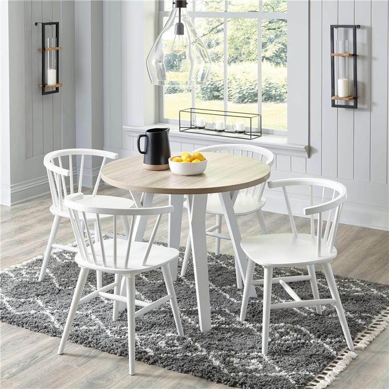 Dining Table and 4 Chairs - (PKG010479)