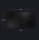 GE Profile(TM) 36" Built-In Touch Control Induction Cooktop - (PHP9036DTBB)