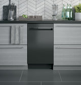 GE Profile(TM) ENERGY STAR(R) 18" ADA Compliant Stainless Steel Interior Dishwasher with Sanitize Cycle - (PDT145SGLBB)