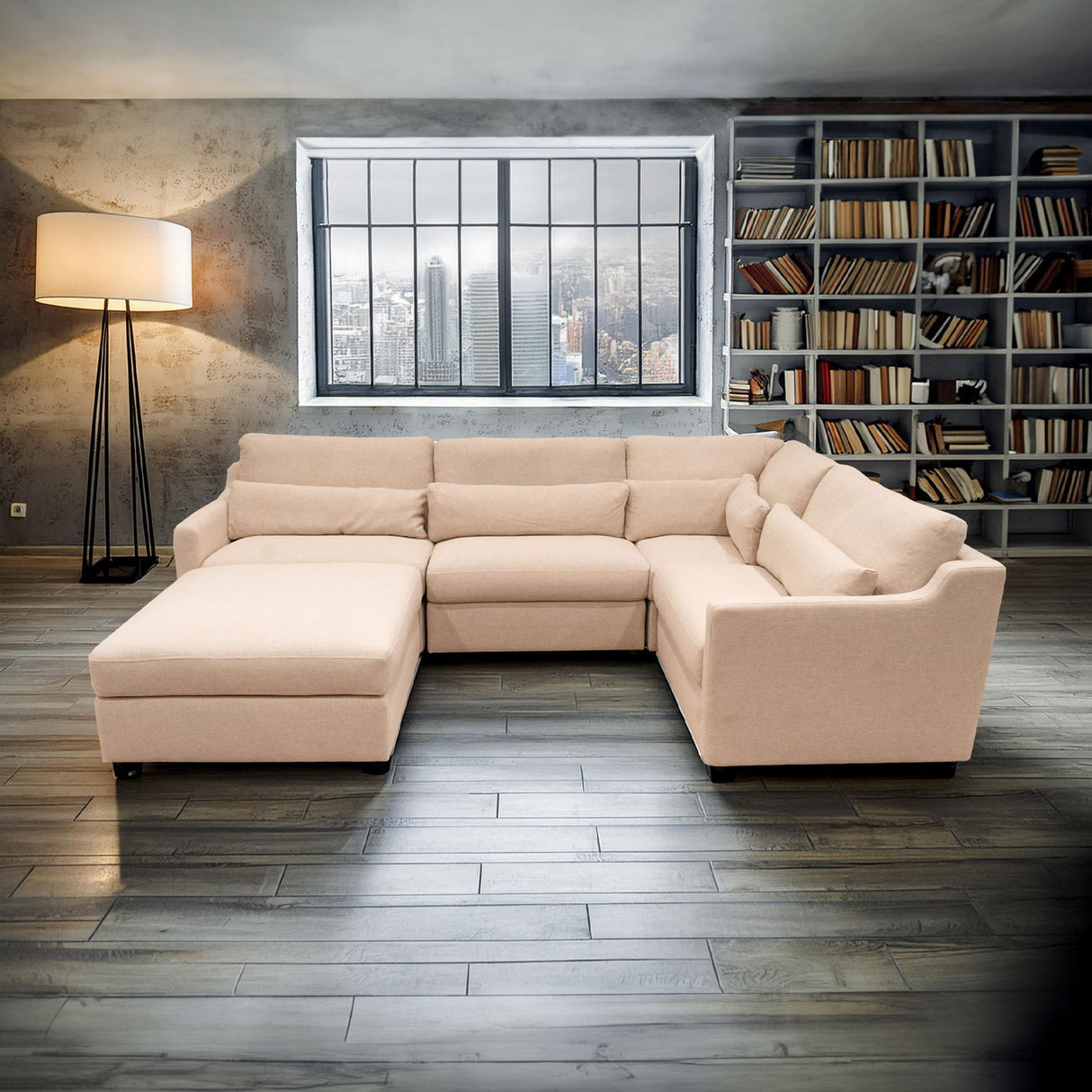 Hampshire Unbleached - Linen Modular Sectional