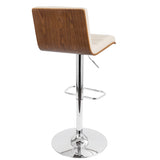 Vasari - Mid Century Modern Adjustable Barstool With Swivel