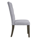 Merel - Side Chair (Set of 2) - Gray Linen & Gray Oak