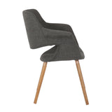 Vintage Flair - Chair - Walnut And Charcoal Fabric