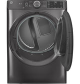 GE(R) ENERGY STAR(R) 7.8 cu. ft. Capacity Smart Front Load Electric Dryer with Sanitize Cycle - (GFD55ESPNDG)