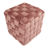 Square Braided Ottoman -