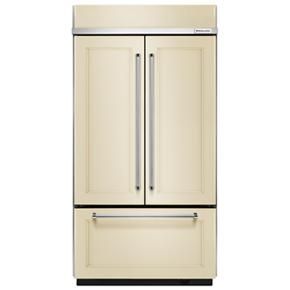 24.2 Cubic Feet 42" Width Built-In Panel Ready French Door Refrigerator With Platinum Interior Design