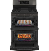 GE Profile(TM) 30" Free-Standing Gas Double Oven Convection Range with No Preheat Air Fry - (PGB965BPTS)