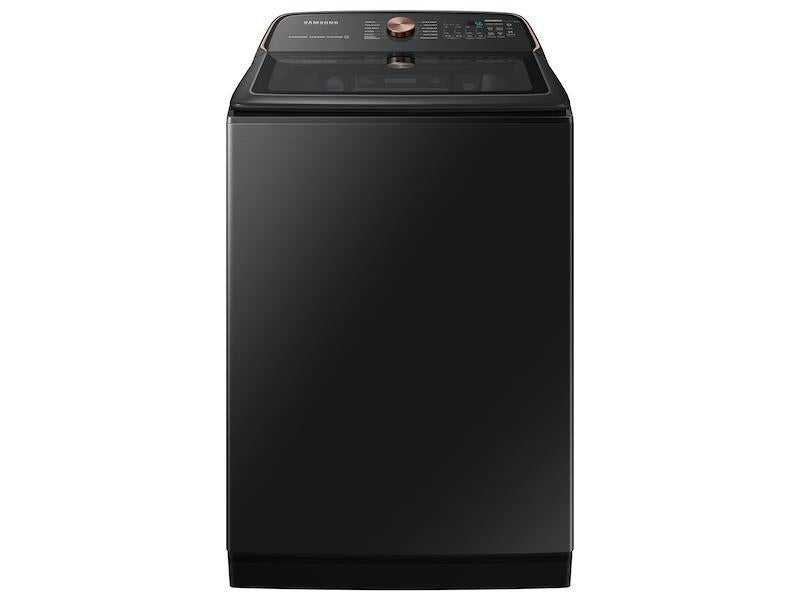 5.5 cu. ft. Extra-Large Capacity Smart Top Load Washer with Auto Dispense System in Brushed Black - (WA55A7700AV)