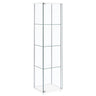 Bellatrix - 4-Shelf Clear Glass Curio Cabinet