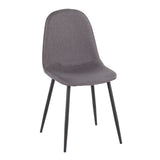 Pebble - Chair - Black Steel (Set of 2)