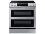 6.3 cu ft. Smart Slide-in Electric Range with Smart Dial, Air Fry, & Flex Duo(TM) in Stainless Steel - (NE63T8751SS)