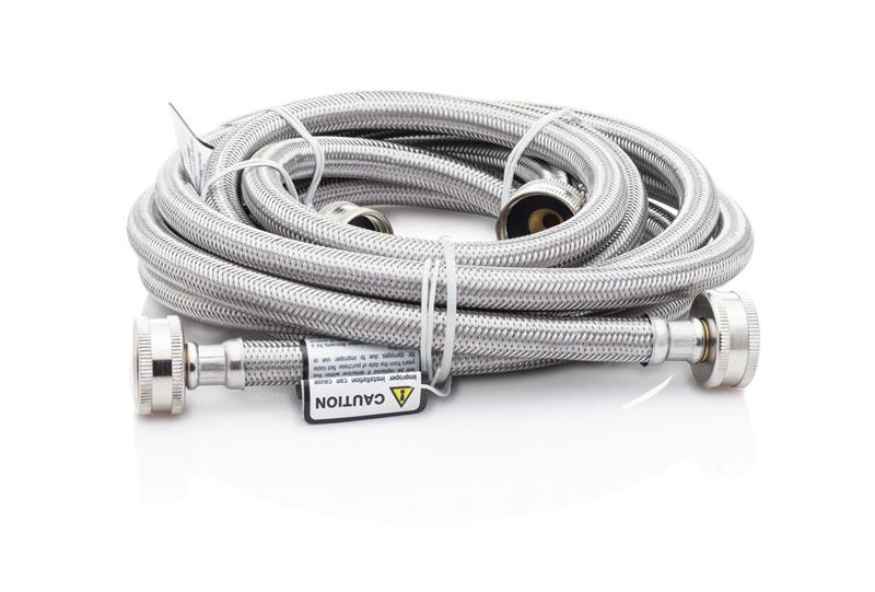 Braided Stainless Steel 6' Washer Fill Hoses - (M5304490736)