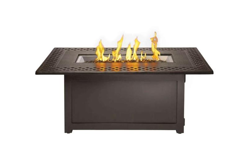 Kensington Rectangle Patioflame Table , Propane, Bronze - (KENS1BZ1)