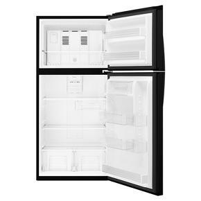 30" Wide Top Freezer Refrigerator - 19 Cubic Feet - Black - 65,9" Height