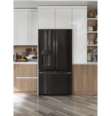 GE Profile(TM) Series ENERGY STAR(R) 22.1 Cu. Ft. Counter-Depth French-Door Refrigerator with Hands-Free AutoFill - (PYE22KBLTS)