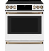 Caf(eback)(TM) 30" Smart Slide-In, Front-Control, Radiant and Convection Range - (CES700P4MW2)