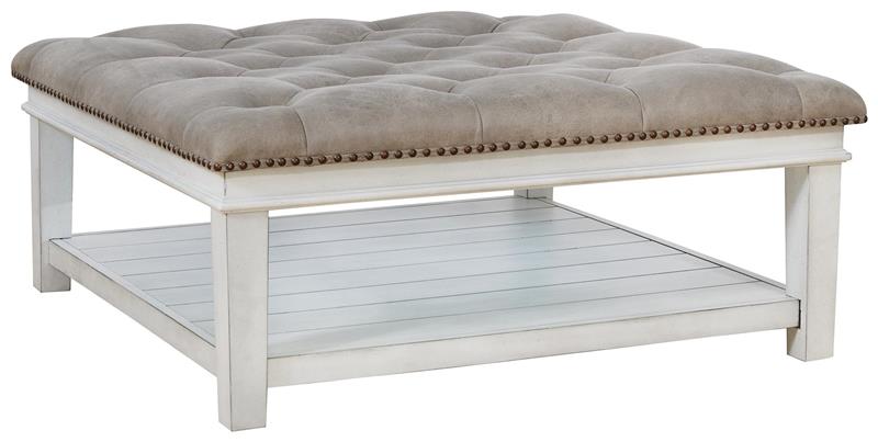 Kanwyn Upholstered Ottoman Coffee Table - (T93721)