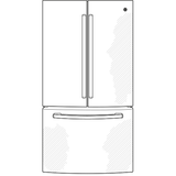 GE(R) ENERGY STAR(R) 20.8 Cu. Ft. French-Door Refrigerator - (GNE21FYKFS)