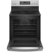 GE Profile(TM) 30" Smart Free-Standing Electric Convection Fingerprint Resistant Range with No Preheat Air Fry - (PB935YPFS)